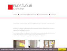 Tablet Screenshot of endeavourcraftsmen.com